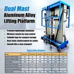 Aluminum Electric Ladder Lifter Factory - Aloft Hydraulic Man Lifter Lift Platform
