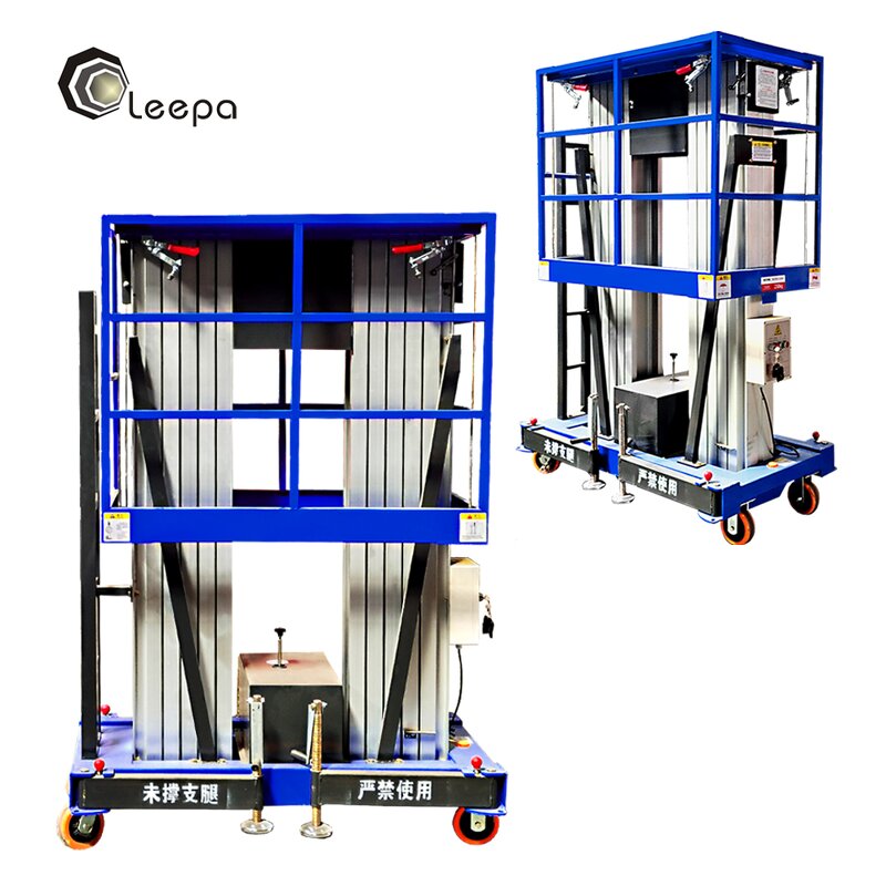 Dual Mast Aluminum Lifter Manufacturer - 4m 6m 8m Electric Mini Hydraulic Man Lifter
