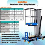 Electric Working Lift Table Supplier - 10 Meter Height 130kg Loading Plug-in Type