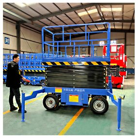 Trail-Type Scissor Lift Manufacturer - 4-18m 500kg Small Folding Mobile