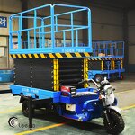 High Altitude Vehicle Lift Supplier - Electric Three Wheel Mobile Scissor Lift