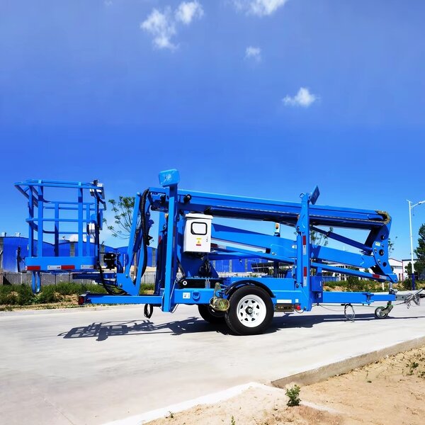 Telescoping Spider Boom Lift Factory - 10m-20m Hydraulic Man Lift Towable