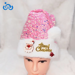 Santa Hats Manufacturer - OEM/ODM New Thick Christmas Decorations with Glitter