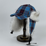 Baseball Cap Manufacturer - OEM/ODM Blue Plaid Cold-proof Warm Skiing