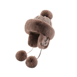 Fur Hat Manufacturer - OEM/ODM New Cute Fur Ball Warm Knitted Hat