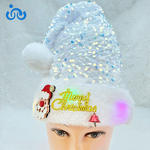 Santa Hats Manufacturer - OEM/ODM New Thick Christmas Decorations with Glitter