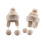 Fur Hat Manufacturer - OEM/ODM New Cute Fur Ball Warm Knitted Hat
