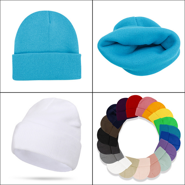Knitted Hats Manufacturer - Factory Wholesale Custom Solid Color Outdoor