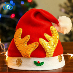 Christmas Hat Manufacturer - OEM/ODM Party Decoration Antlers Gold-green