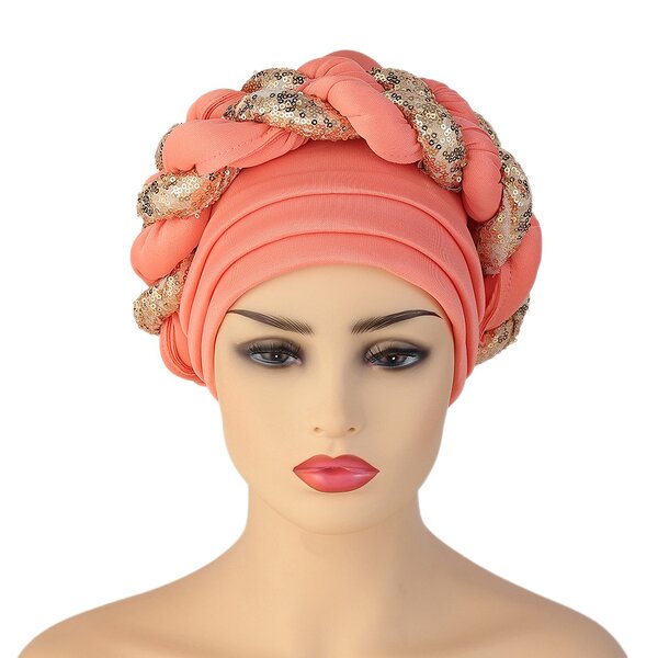 Hijab Manufacturer - OEM/ODM Muslim Braid Beanie Caps African Turbans
