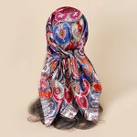 Bandana Headscarf Manufacturer - OEM/ODM Polyester Paisley Golden Thread