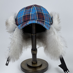 Baseball Cap Manufacturer - OEM/ODM Blue Plaid Cold-proof Warm Skiing