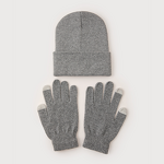 Knitted Hat Set Manufacturer - OEM/ODM Autumn Winter Solid Color Acrylic