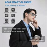 AI Smart Glasses Supplier - AG01 ChatGPT 8MP Camera WiFi Transfer Audio