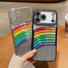 Phone Case Manufacturer - OEM/ODM Luxury Glitter rainbow for Iphones 17