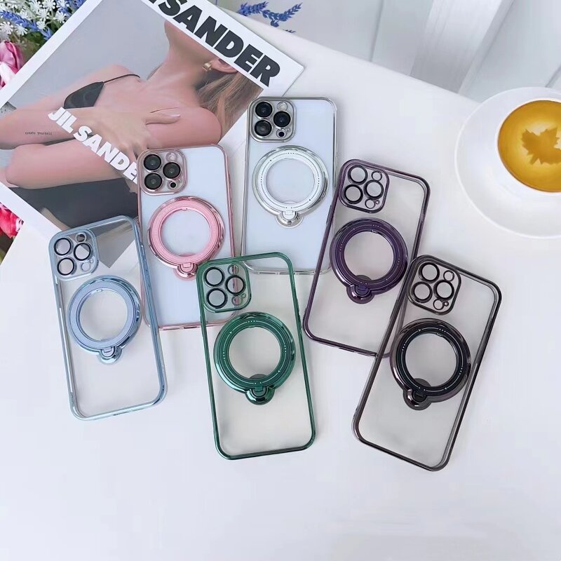 Phone Case Manufacturer - OEM/ODM Honatop Magnetic Phone Cover Clear Plated