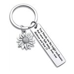 Keychain Manufacturer - OEM Customize Letters Sunflower Stainless Steel