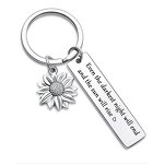 Keychain Manufacturer - OEM Customize Letters Sunflower Stainless Steel