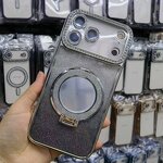 Phone Case Manufacturer - OEM/ODM Hot Diamond Design Girl with Glitter Mirror