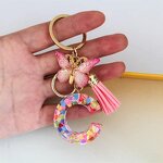 Keychain Manufacturer - OEM/ODM New Creative Resin Letter Fashion Glitter