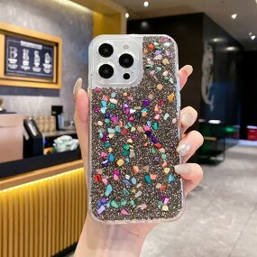 Phone Case Manufacturer - OEM/ODM 3 in 1 Bling Diamond Glitter Hard Back
