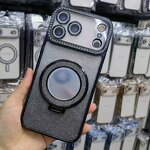 Phone Case Manufacturer - OEM/ODM Hot Diamond Design Girl with Glitter Mirror