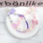 Phone Lanyard Manufacturer - OEM/ODM New Bow Pearl Bracelet Hand Woven