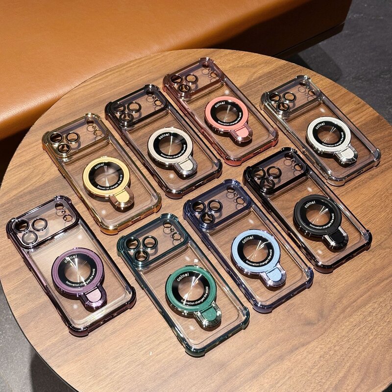 Phone Case Manufacturer - OEM/ODM Honatop Electroplate Magnetic Holder Clear