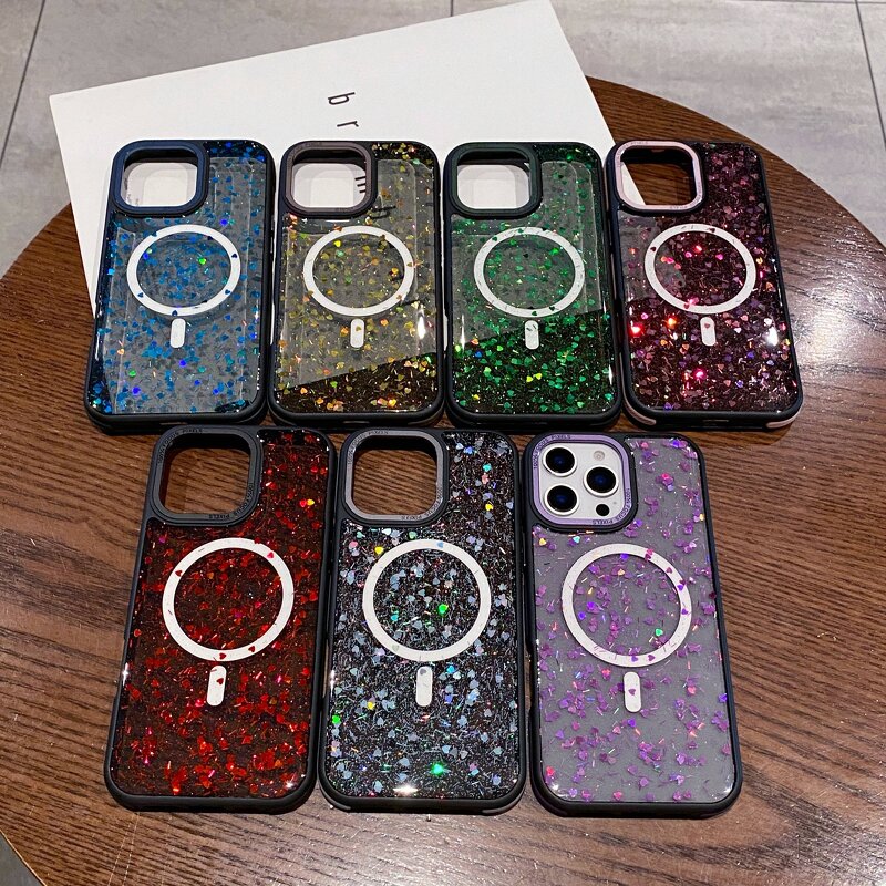 Phone Case Manufacturer - OEM/ODM Shinny Transparent Dropper Love Glitter