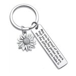 Keychain Manufacturer - OEM Customize Letters Sunflower Stainless Steel