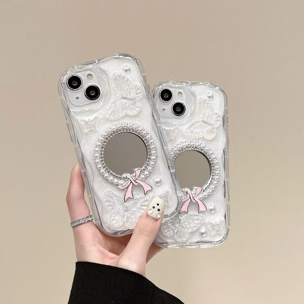 Phone Case Manufacturer - OEM/ODM Pretty Girls Make up Mirror Glue Tpu