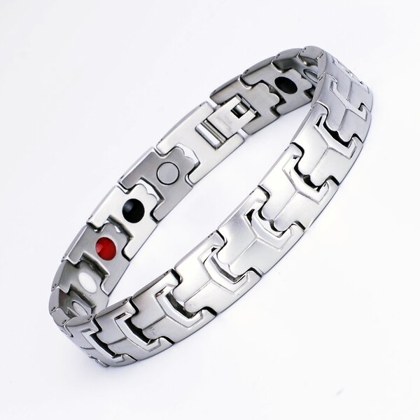 Men's Genuine Bracelet Factory - Engravable Logo Stainless Steel Kinetic Energy