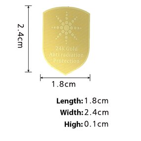 24K Gold Scalar Energy Chip Manufacturer - New Technology Against EMF 5G Sticker