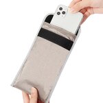 Signal Blocking Faraday Bag Manufacturer - 6.5inch Anti-hacking Rfid EMF Phone Pouch