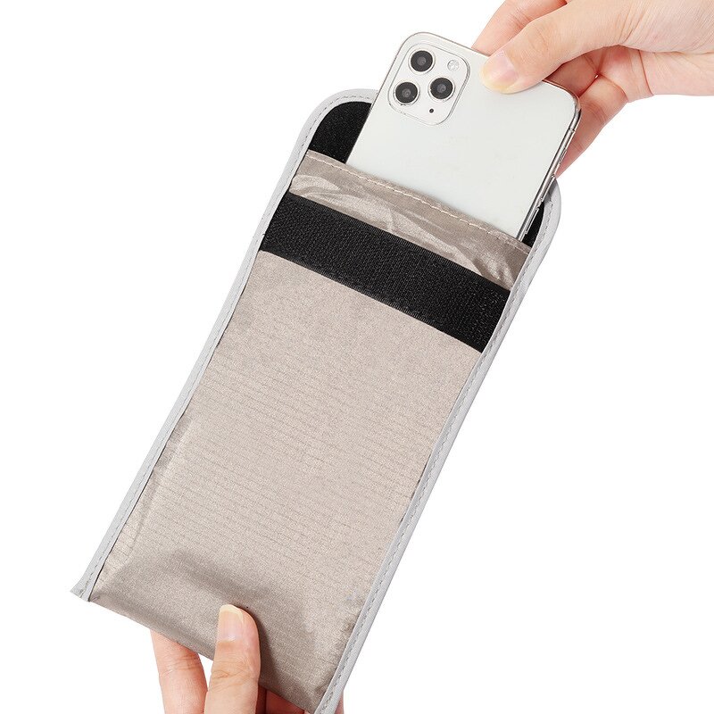 Signal Blocking Faraday Bag Manufacturer - 6.5inch Anti-hacking Rfid EMF Phone Pouch