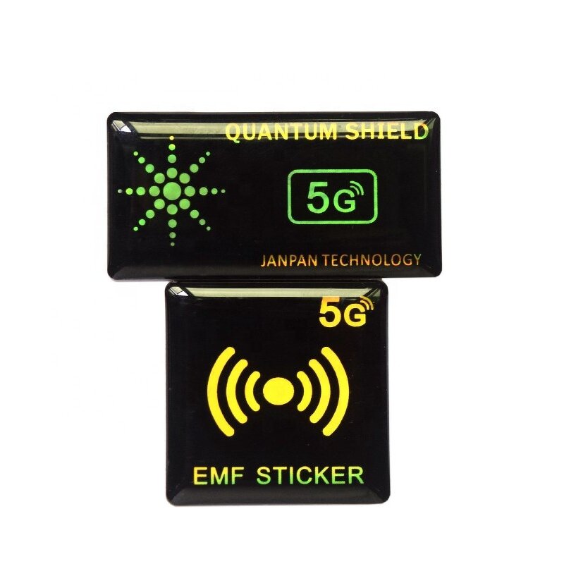 Quantum Shield Anti-Radiation Sticker Supplier - Rectangle Black Waterproof Mobile