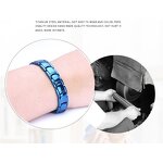 Couple Bracelet Supplier - Stainless Steel Blue Lover Pair Women Bangle Jewelry