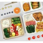 Bagasse Food Container Manufacturer - Restaurant Takeaway Clamshell Bento Lunch Box