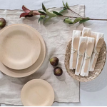 Bamboo Dinnerware Sets Supplier - Hot Sale Eco-friendly Compostable Camping Plates