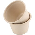 Bagasse Small Cup Factory - Customized Logo Biodegradable 4 Oz with Lid