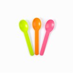 Mini Frozen Yogurt Spoon Supplier - Colorful Disposable PSM Food Grade Small Round
