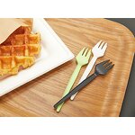 PLA Tableware Supplier - High Temperature Resistant Serrated Fork for Kids Party