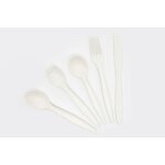 Biodegradable Plastic Cutlery Supplier - Wholesale White Fork and Spoon Set