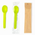 Mini Frozen Yogurt Spoon Supplier - Colorful Disposable PSM Food Grade Small Round