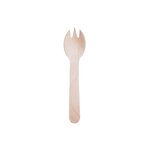 Christmas Wooden Spork Supplier - Dessert Cutlery for Restaurant Catering Party