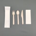 Wooden Fork Spoon Set Manufacturer - Custom Eco-friendly Biodegradable for Takeaway
