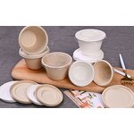 Bagasse Small Cup Factory - Customized Logo Biodegradable 4 Oz with Lid