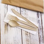 PLA Biodegradable Cutlery Supplier - Wholesale Customized Logo Paper Packing Airline