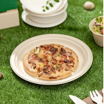 Bagasse Dinner Plates Factory - Biodegradable Leakproof Flat Natural Design