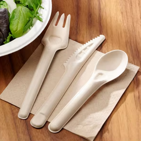 Bagasse Fiber Cutlery Factory - Degradable Natural Biological Compostable Fork